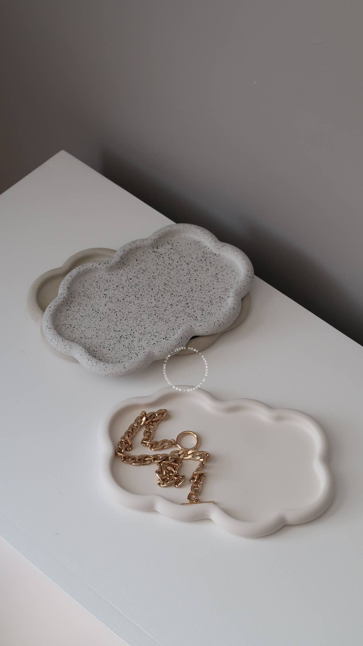Cloud Trinket Tray - White