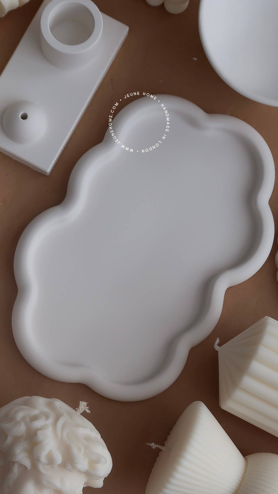 Cloud Trinket Tray - White