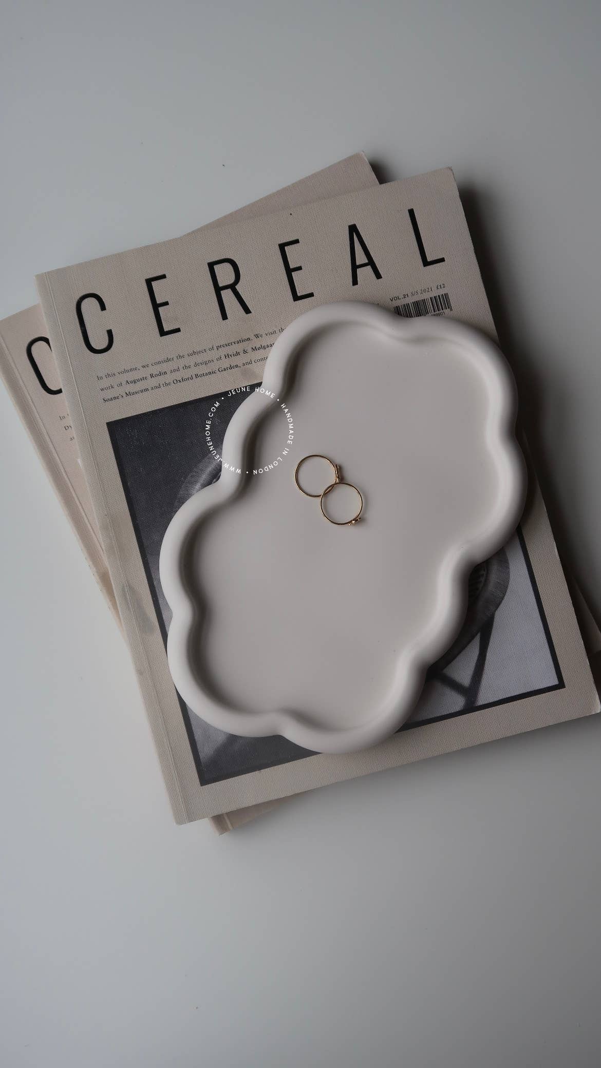 Cloud Trinket Tray - White