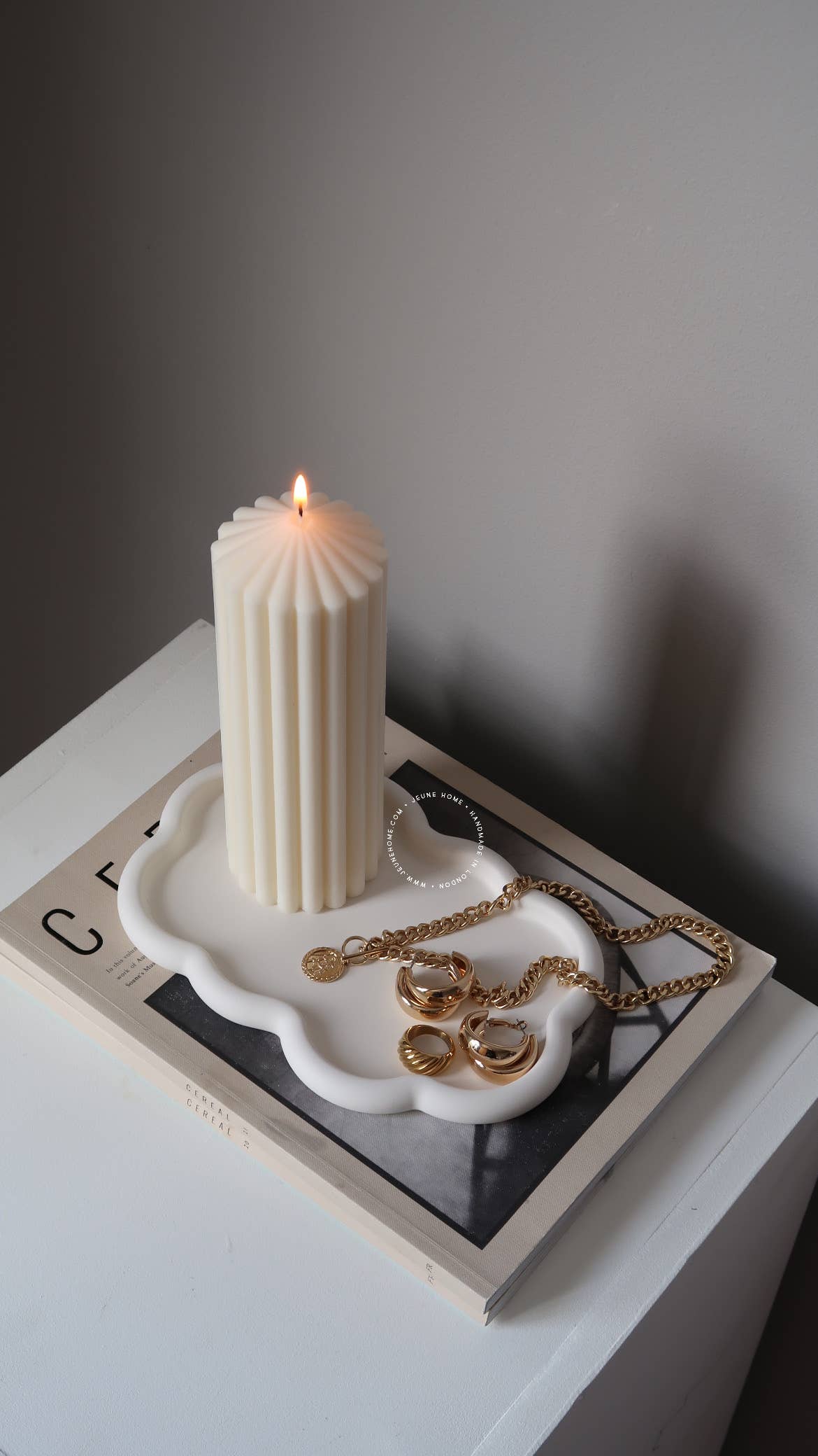 Cloud Trinket Tray - White