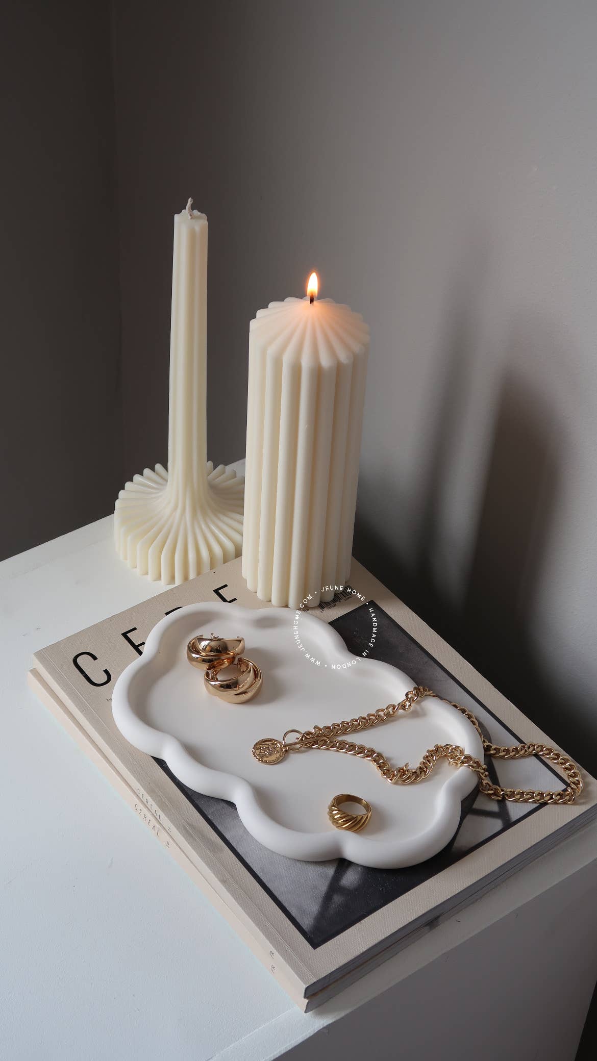 Cloud Trinket Tray - White