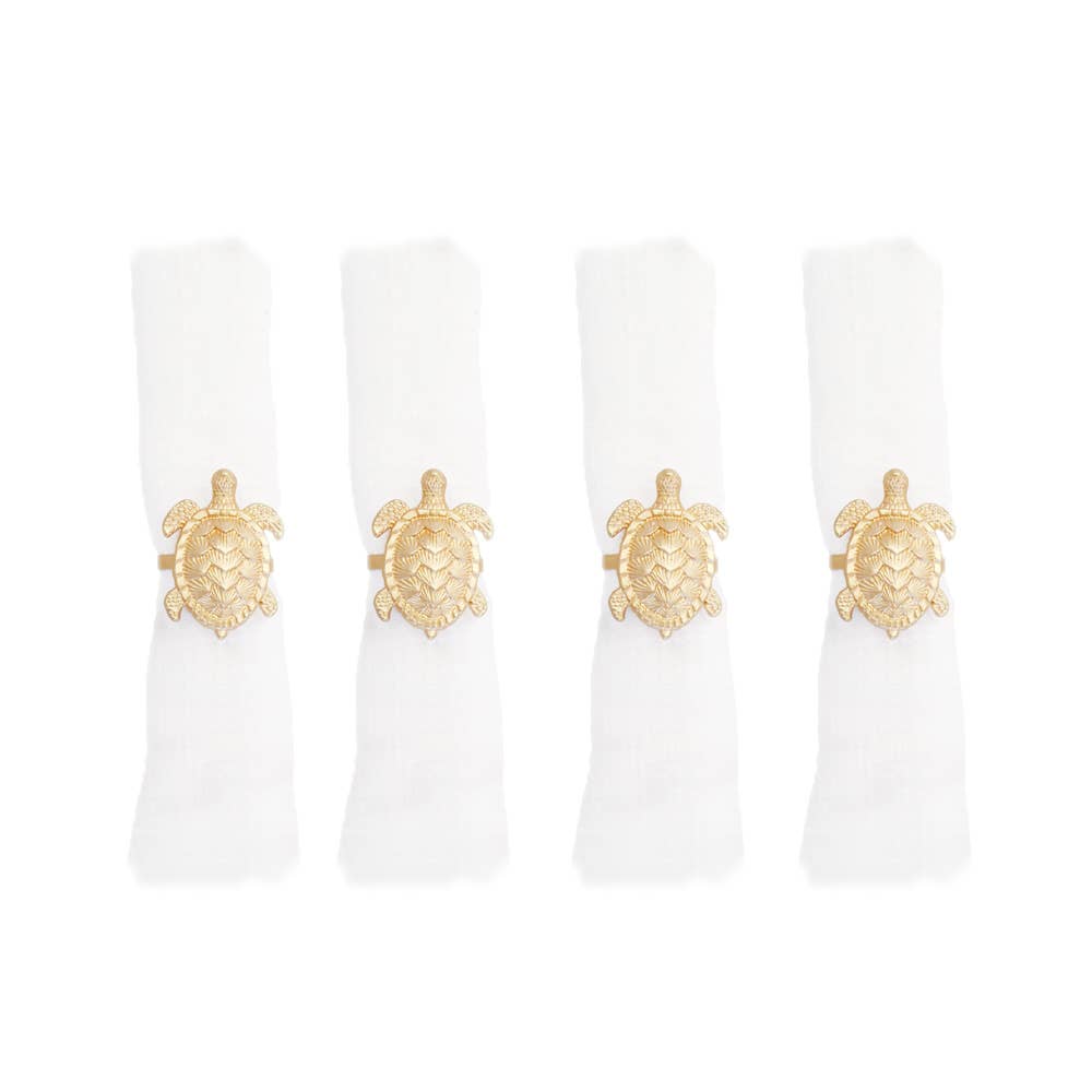 Set of 4 Turtle Napkin Rings