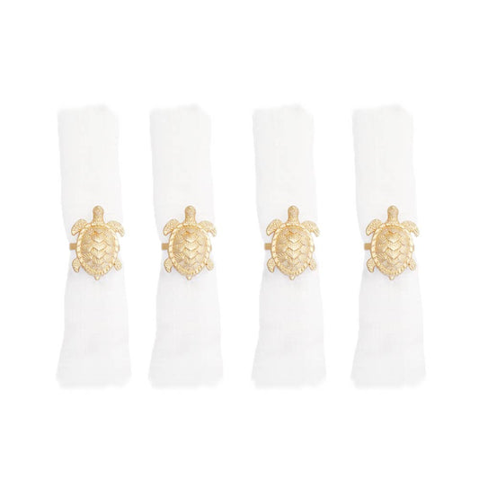 Set of 4 Turtle Napkin Rings
