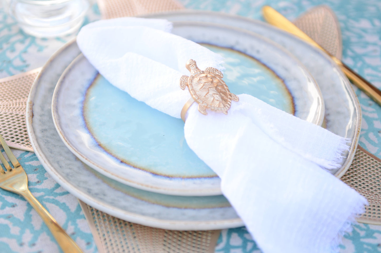 Set of 4 Turtle Napkin Rings