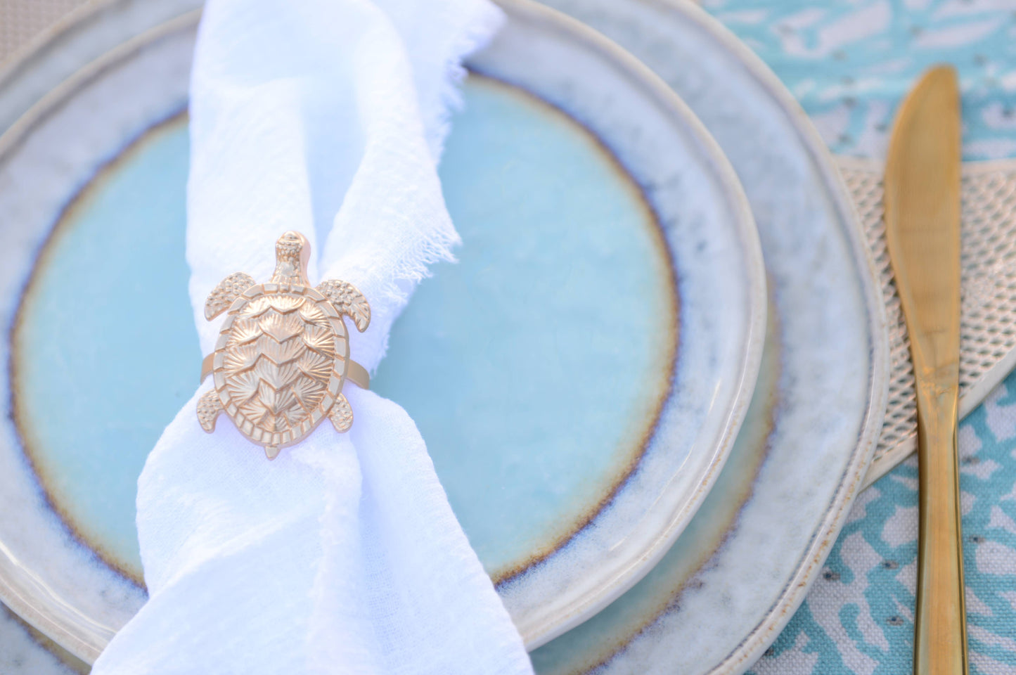 Set of 4 Turtle Napkin Rings