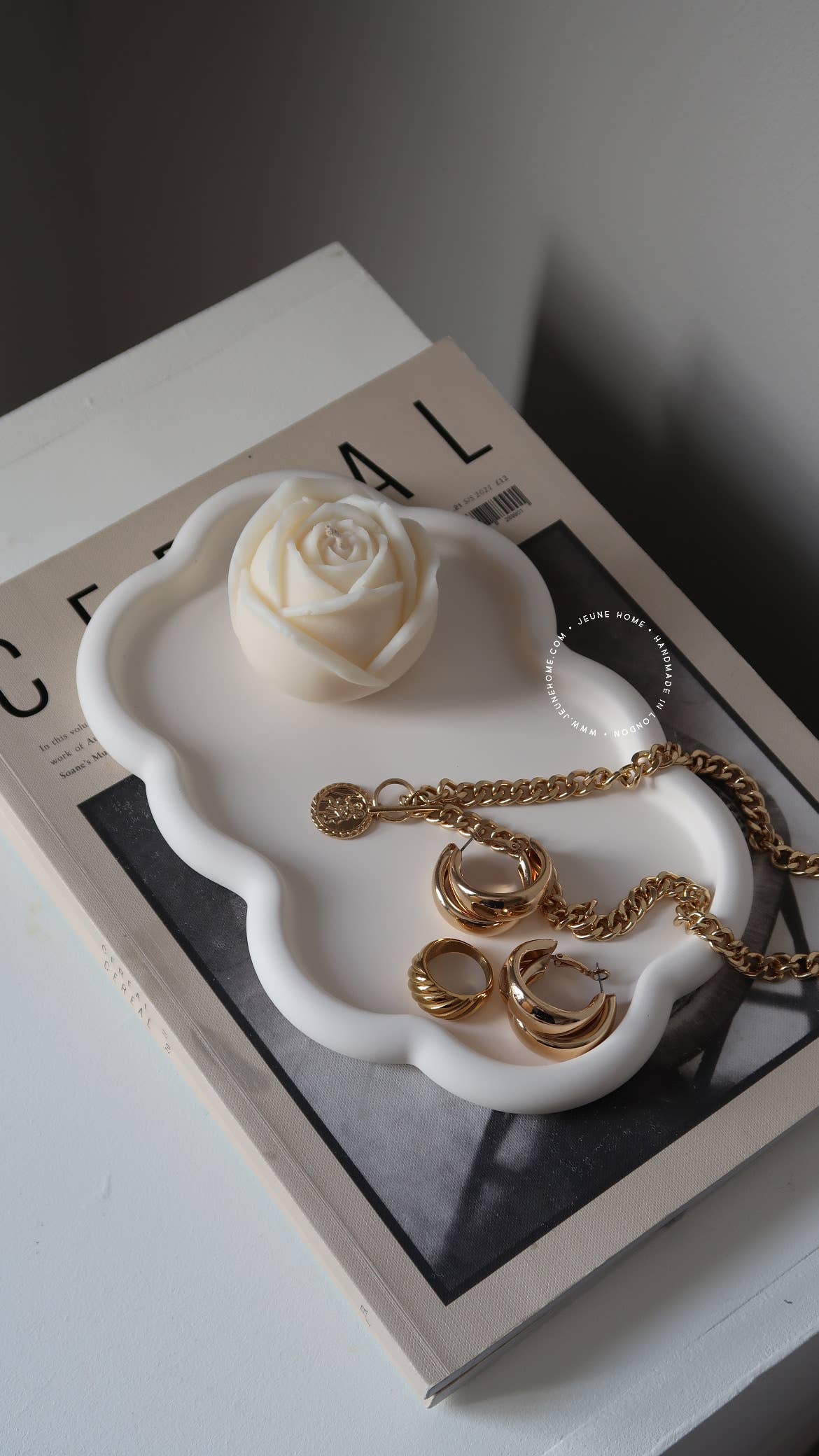 Cloud Trinket Tray - White