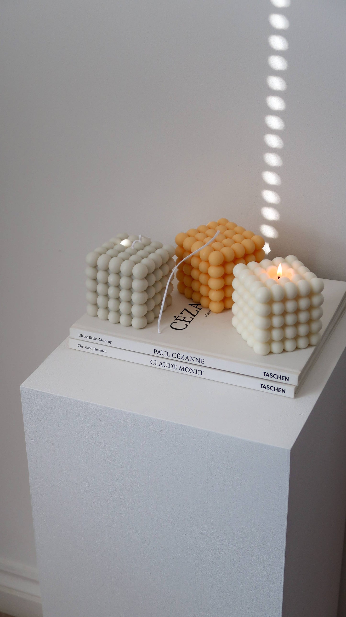 Bubble Candle 7.5cm - Cream / Unscented