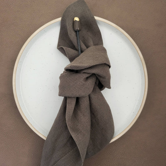 Brown Linen Napkins