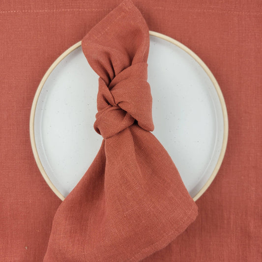 Terracotta Linen Napkins